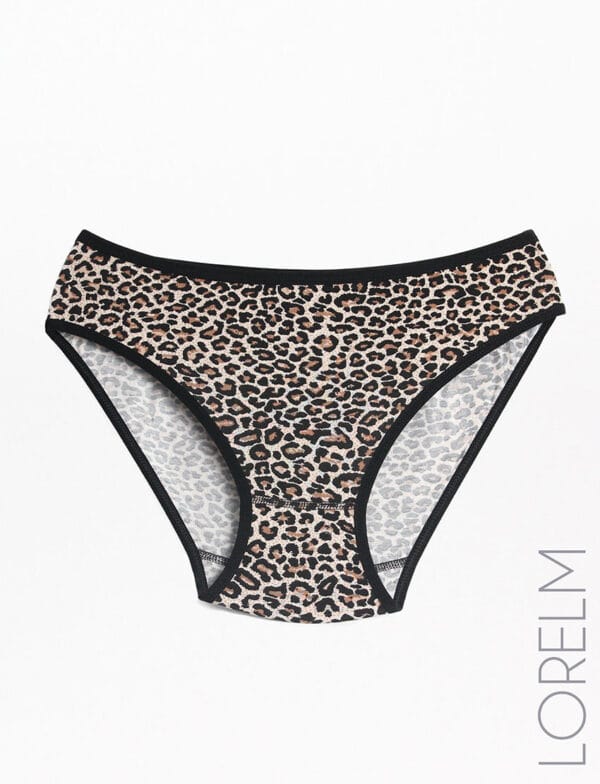 Kadın Leopar Desen Külot Bikini Kalıp