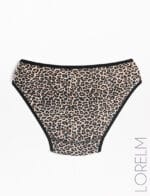 Kadın Leopar Desen Külot Bikini Kalıp