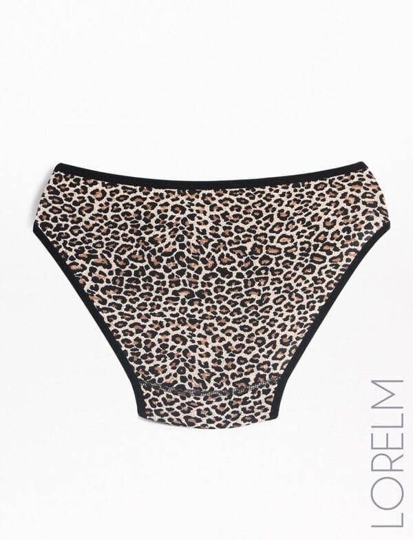 Kadın Leopar Desen Külot Bikini Kalıp